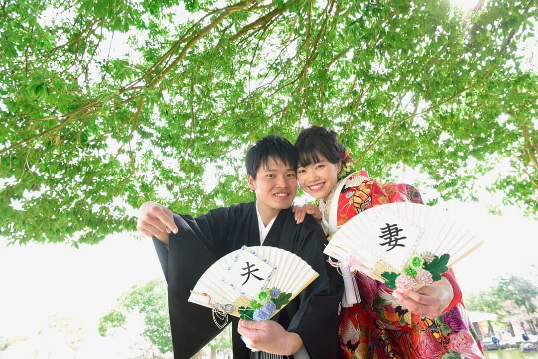 結婚式前撮り和装アイテム扇子