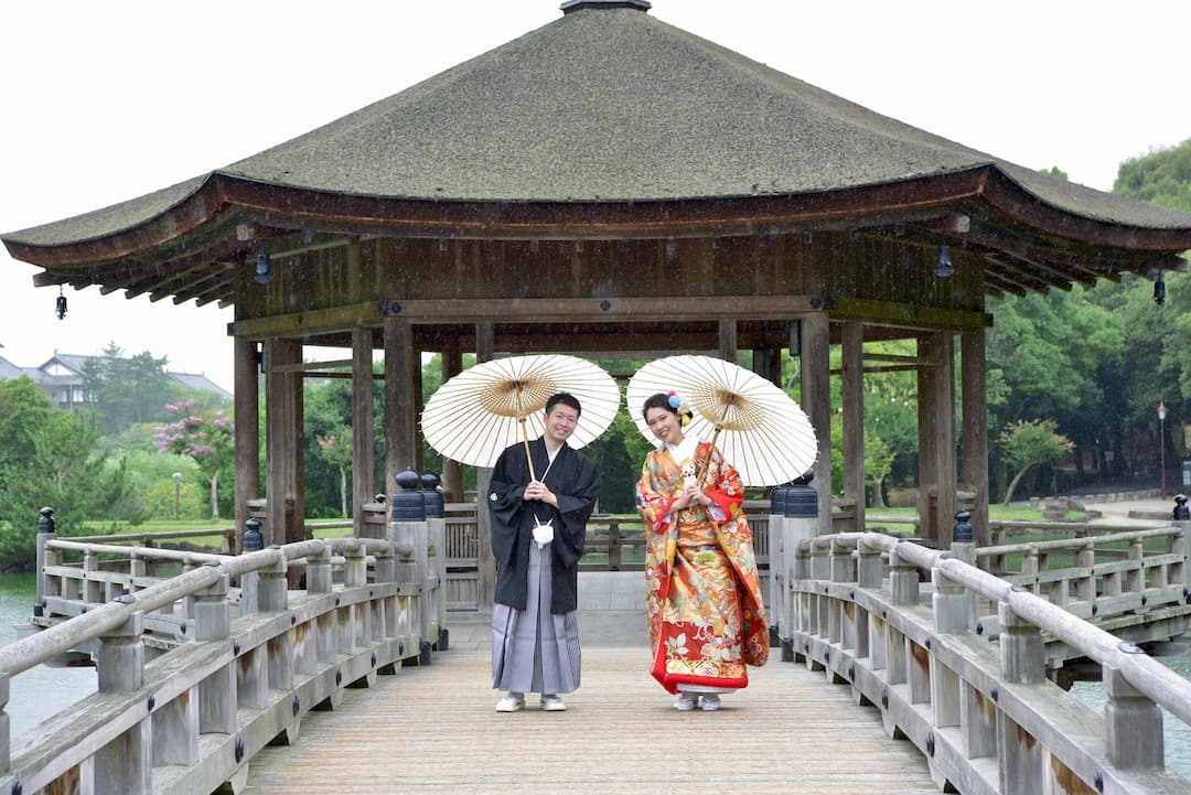 結婚式の和装前撮りで人気の場所の写真