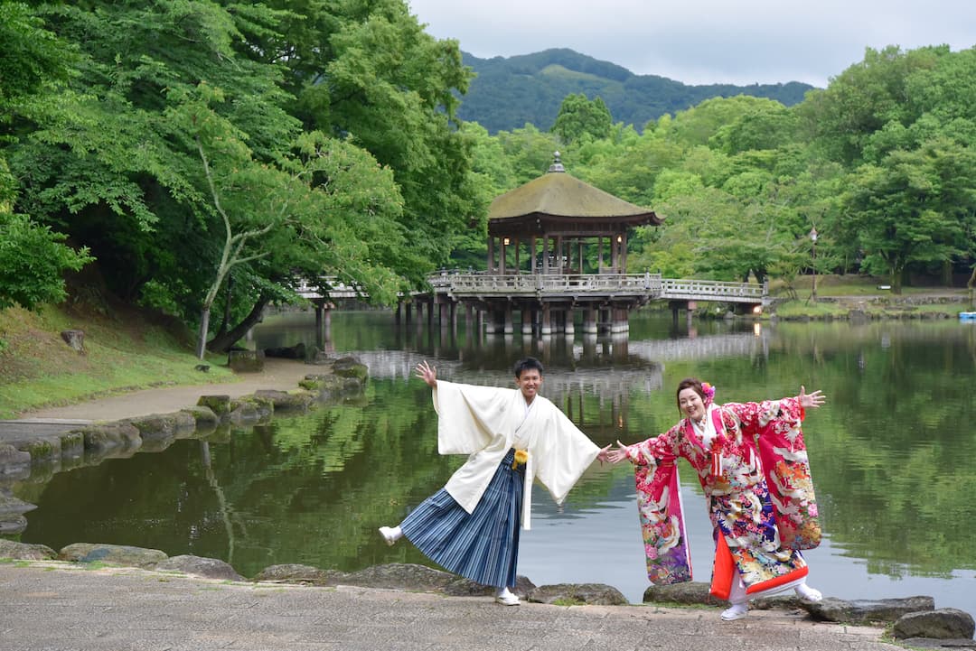 結婚式の和装前撮りで人気の場所の写真