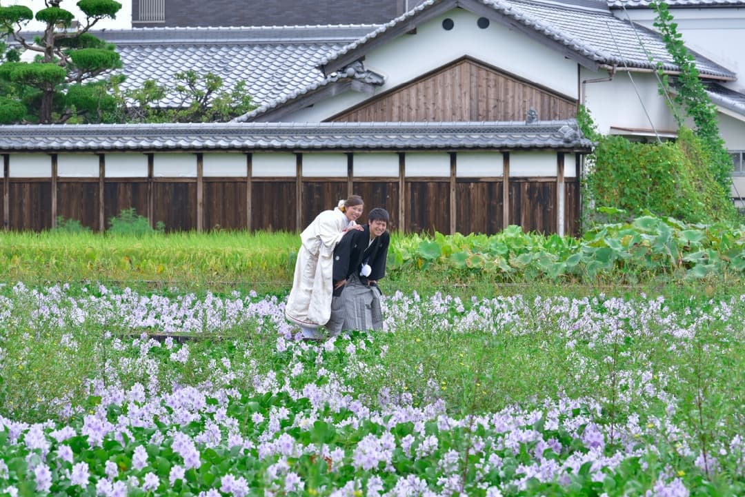 結婚式の和装前撮りで人気の場所の写真