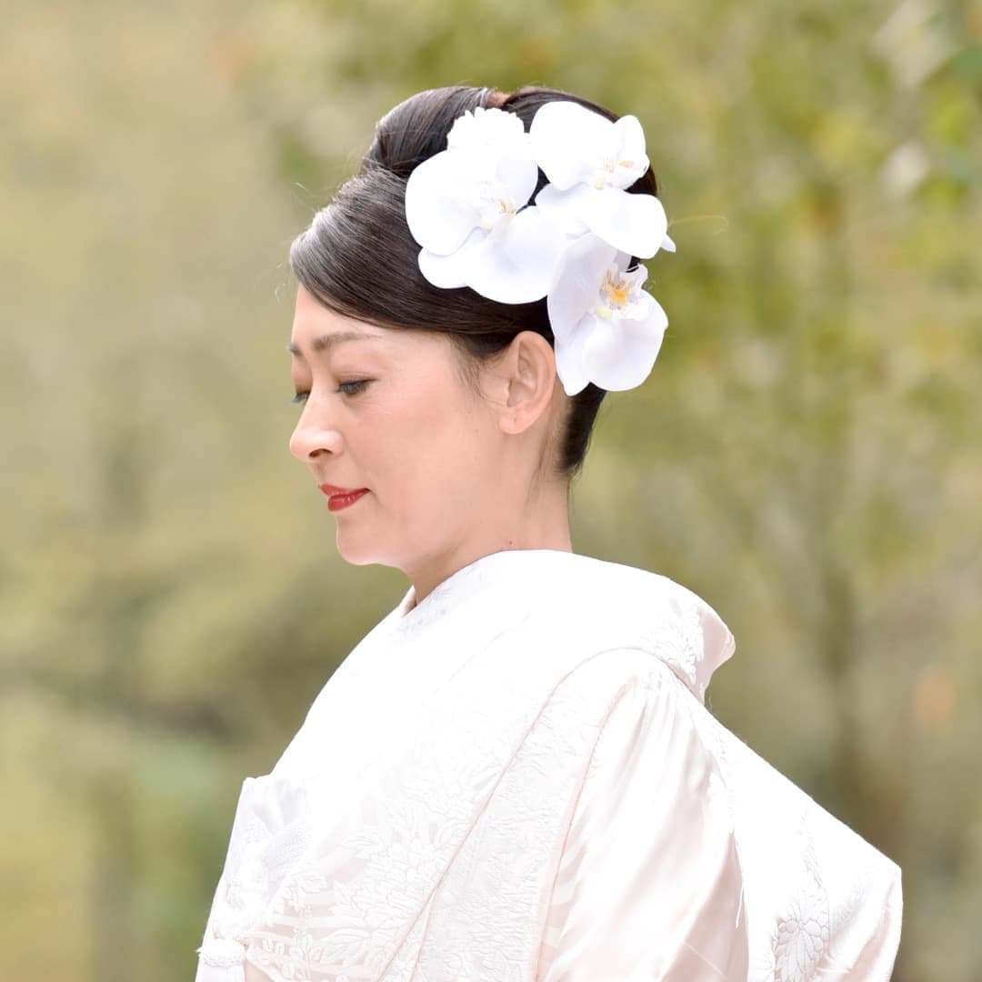 京都結婚式前撮りのロングの髪型とメイクの写真