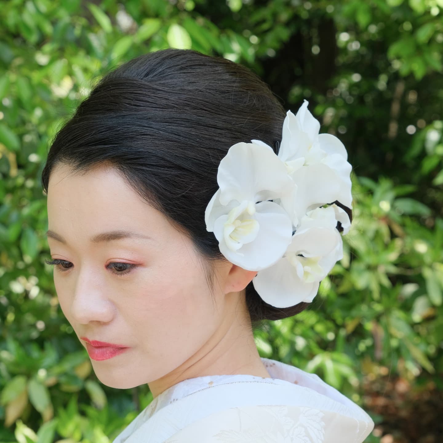 白無垢髪型ロング