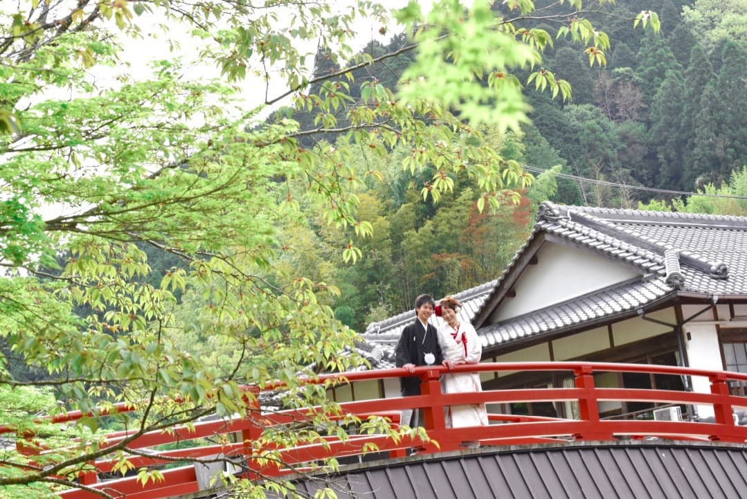 結婚式の和装前撮りで人気の場所の写真