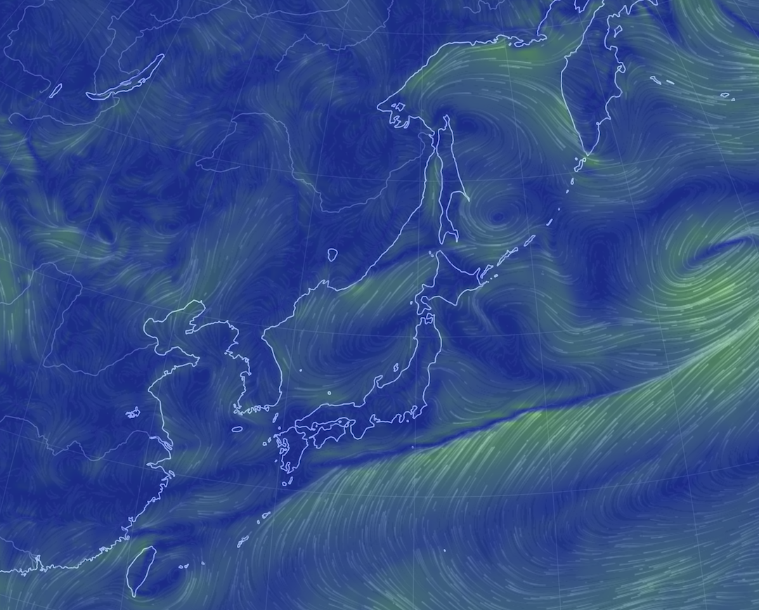 前撮りが雨予報の天気図