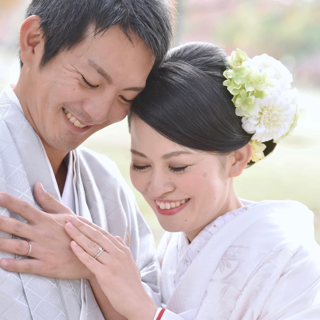 京都結婚式前撮りのロングの髪型とメイクの写真