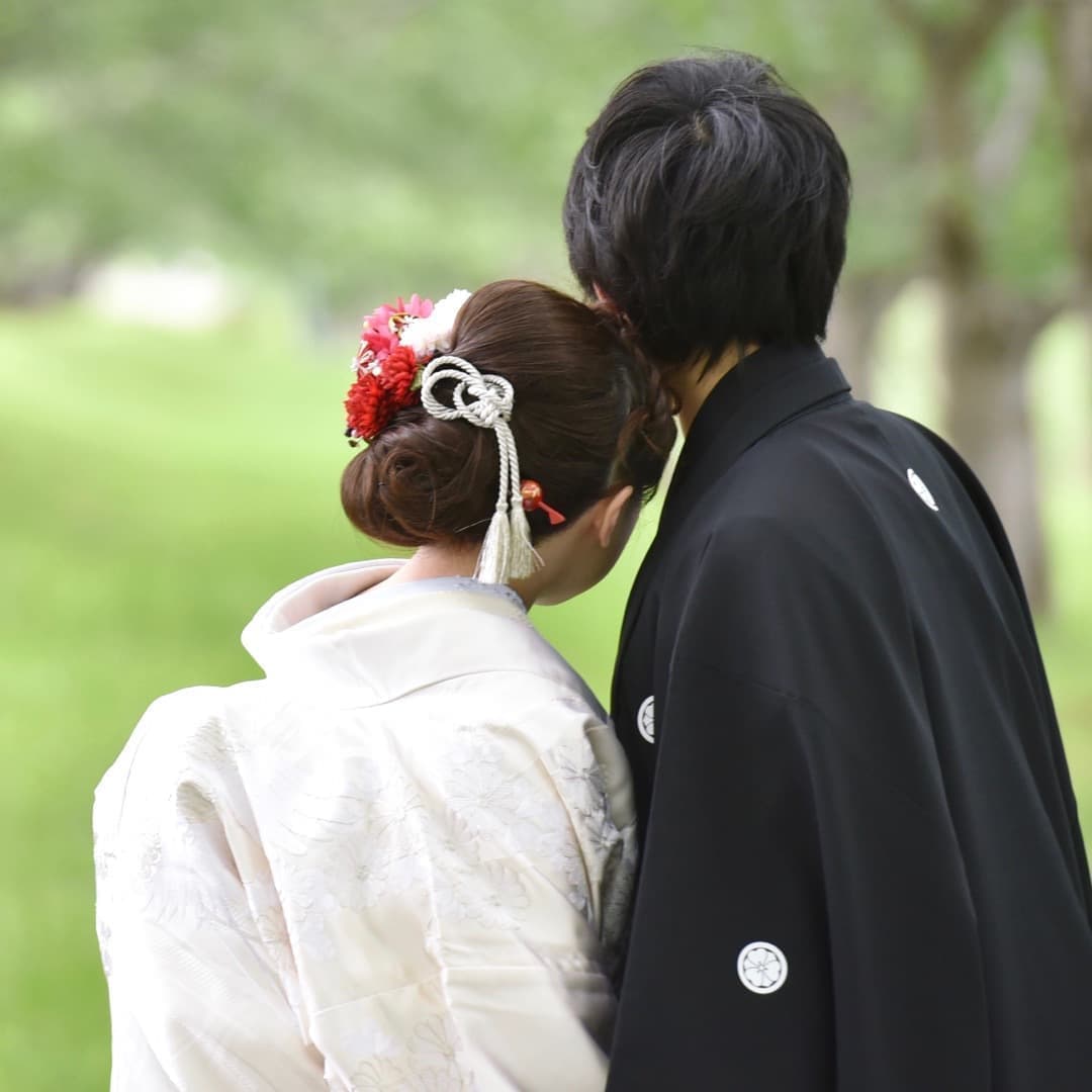 京都結婚式前撮りのロングの髪型とメイクの写真