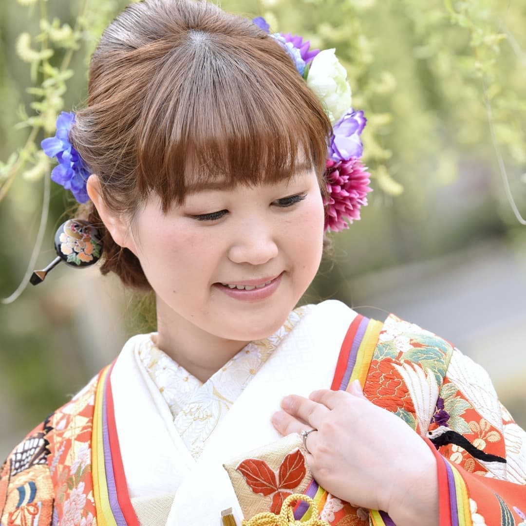 色打掛の髪型