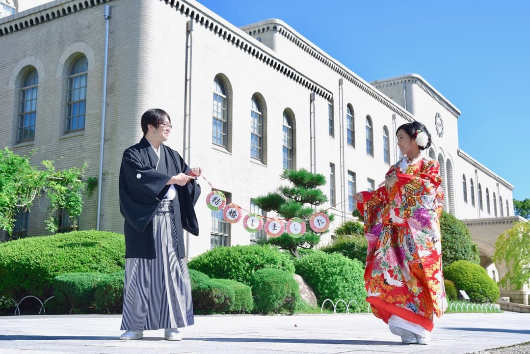 結婚式和装前撮りのガーランド