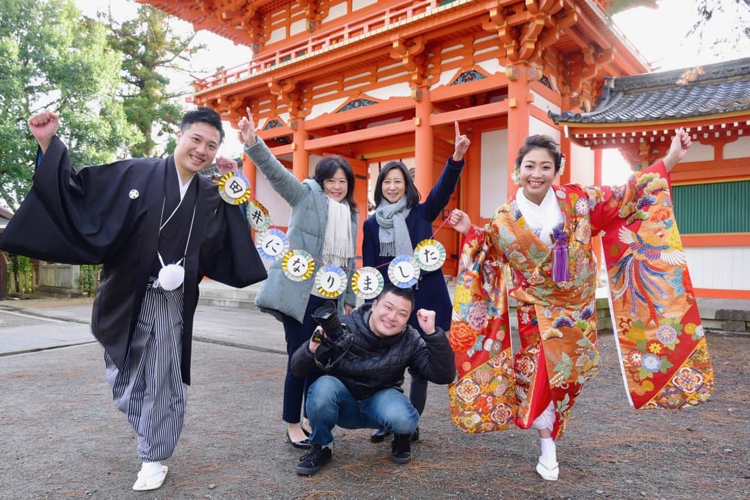 結婚式和装前撮りのガーランド