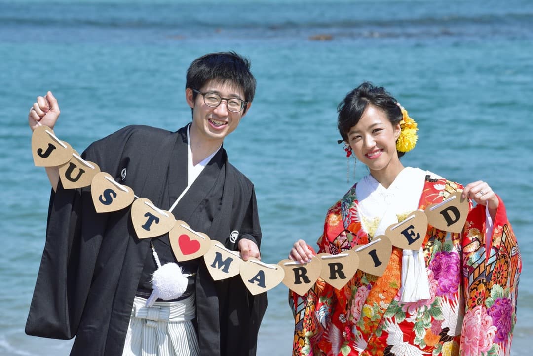 結婚式和装前撮りのガーランド