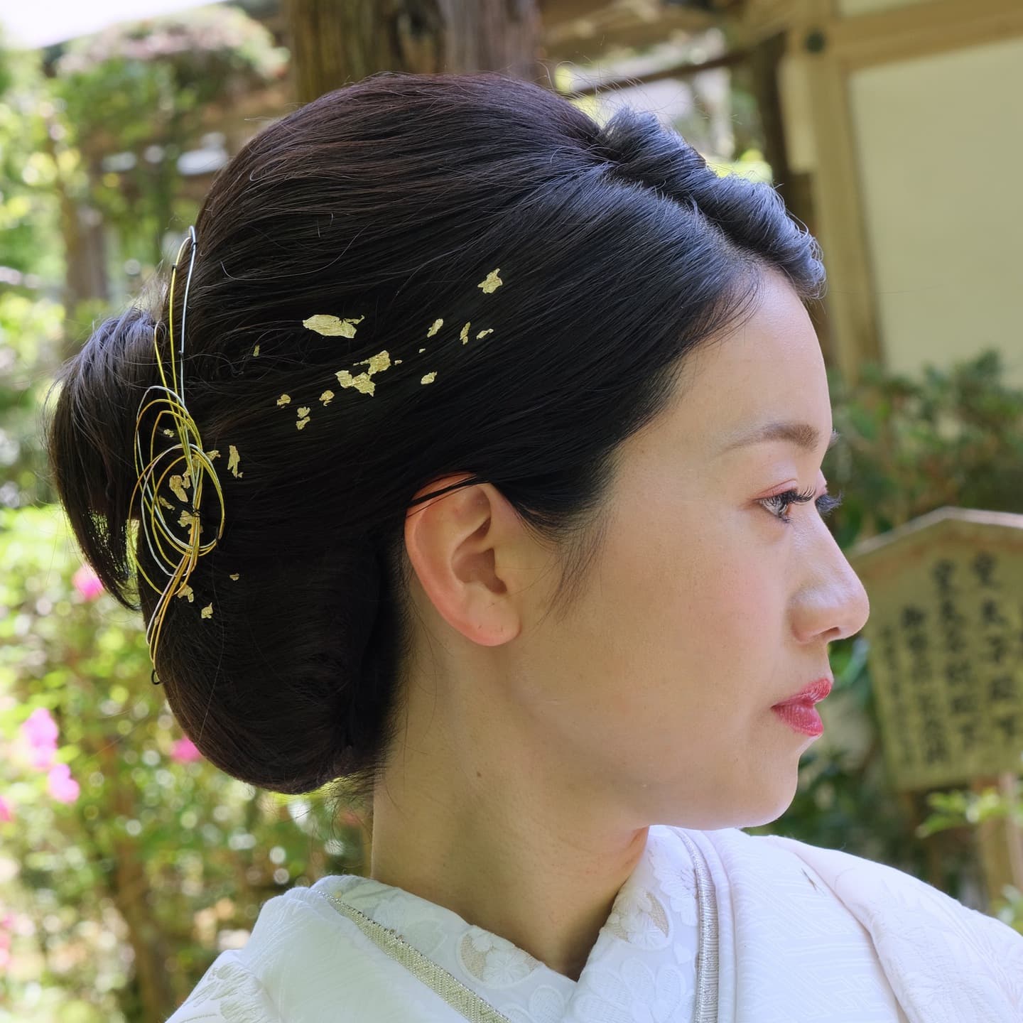 白無垢髪型ロング