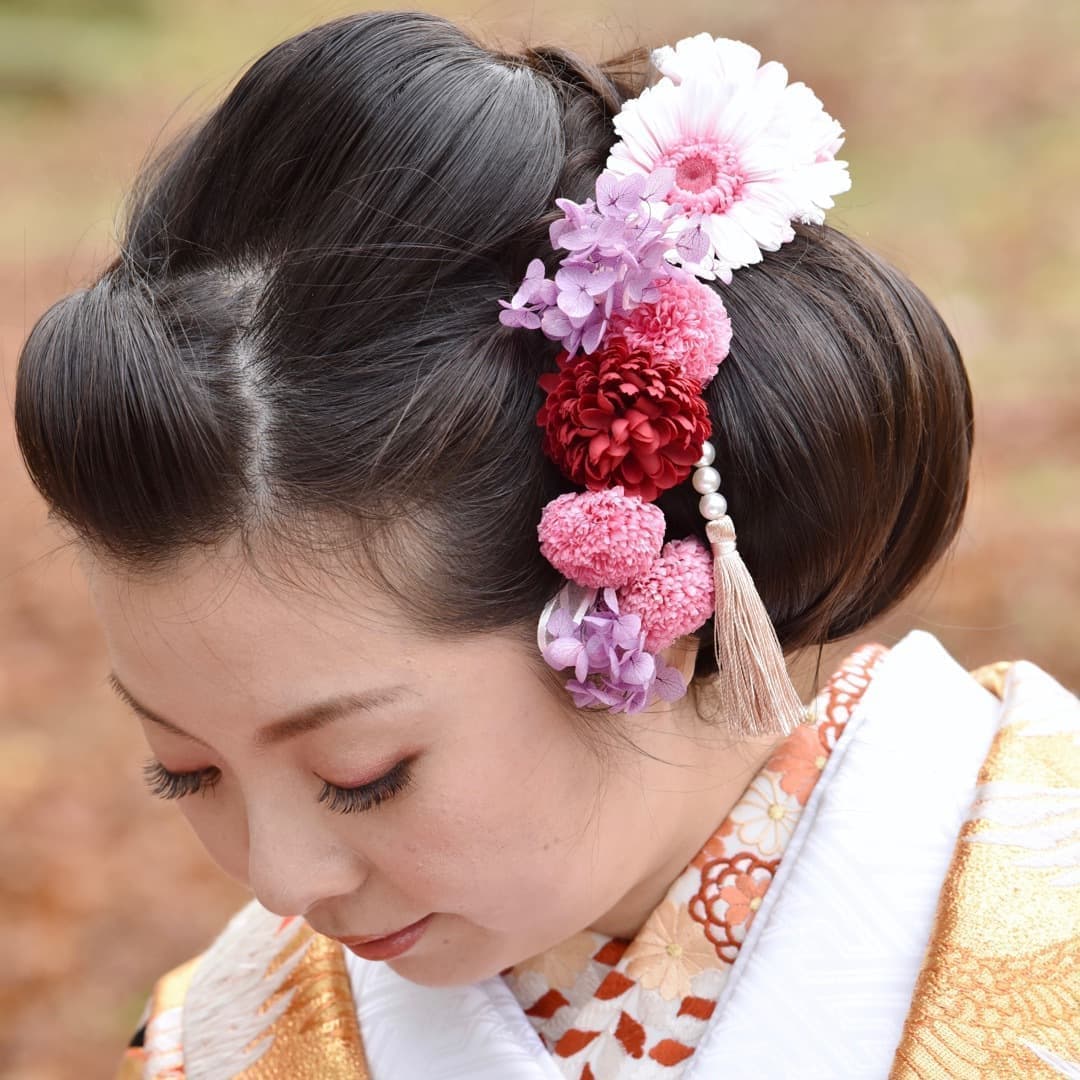 色打掛の髪型