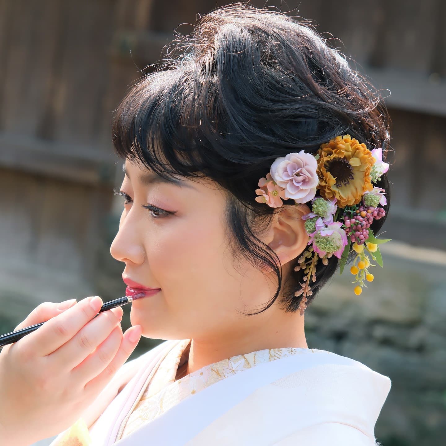白無垢ショートヘアの写真