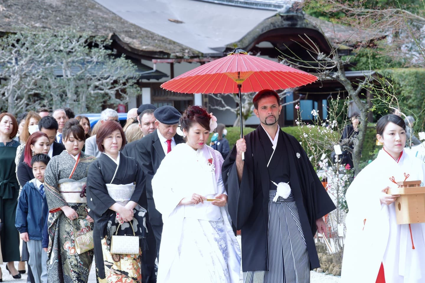 上賀茂神社の白無垢の花嫁さん