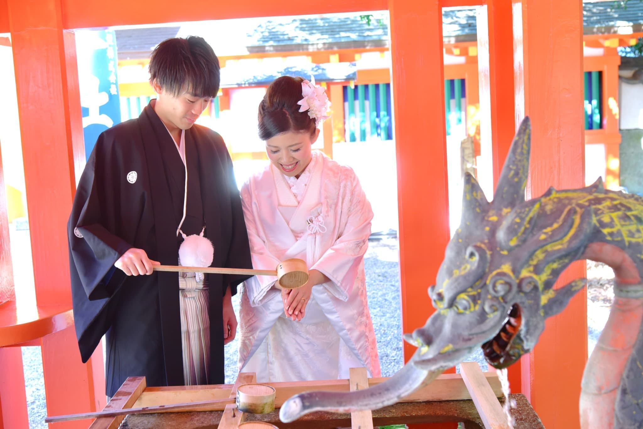 熊野速玉大社で神前結婚式の写真