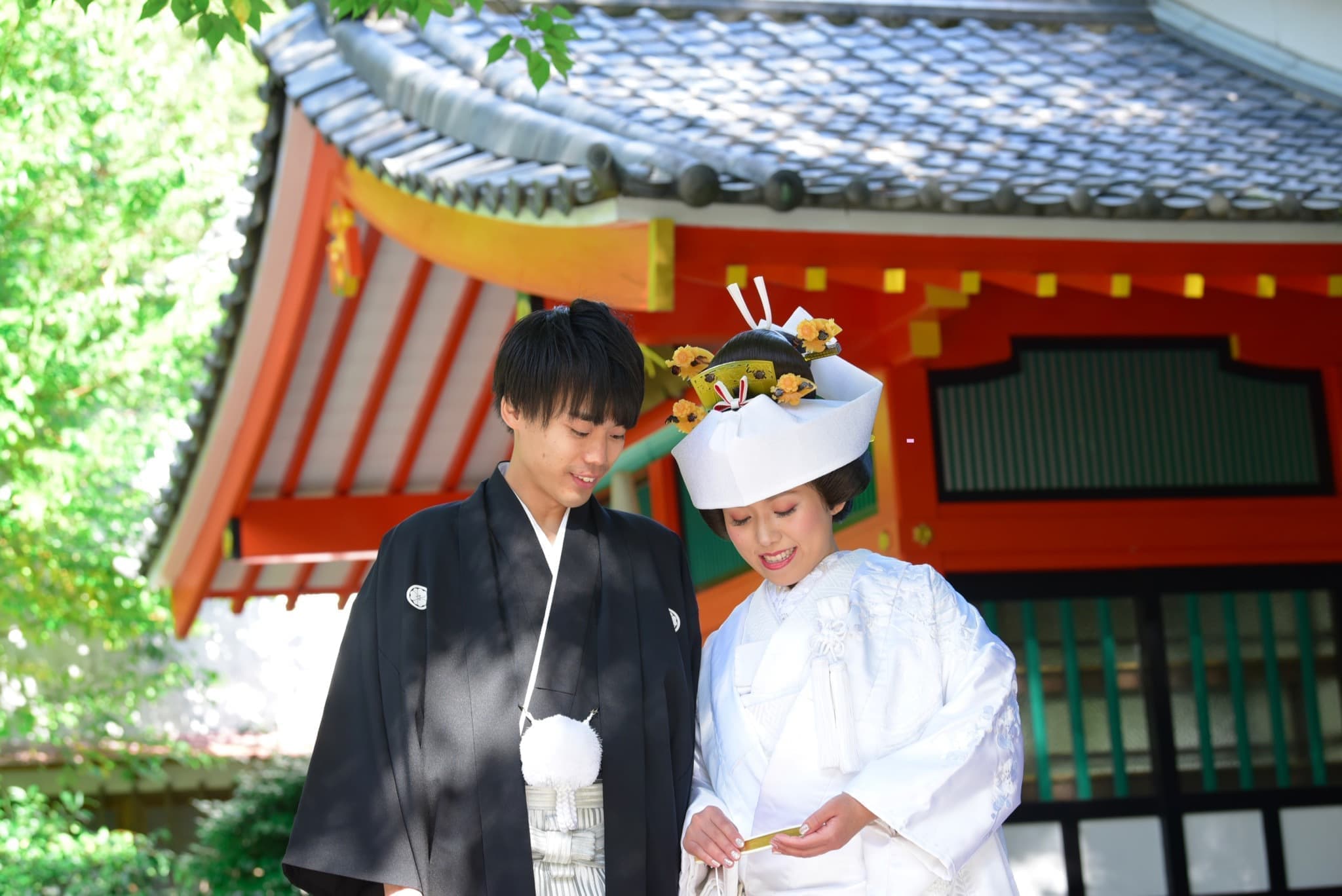 熊野速玉大社で神前結婚式の写真