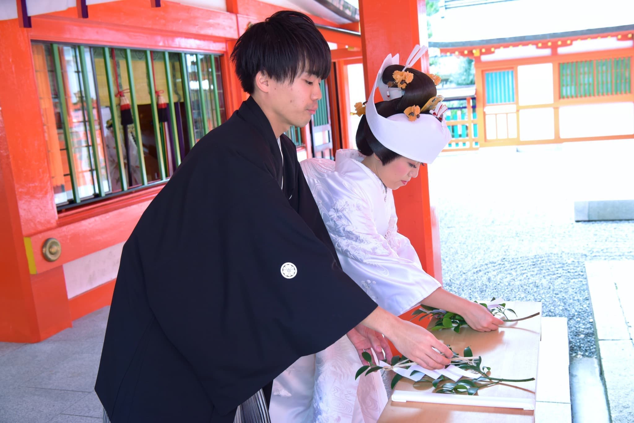 熊野速玉大社で神前結婚式の写真