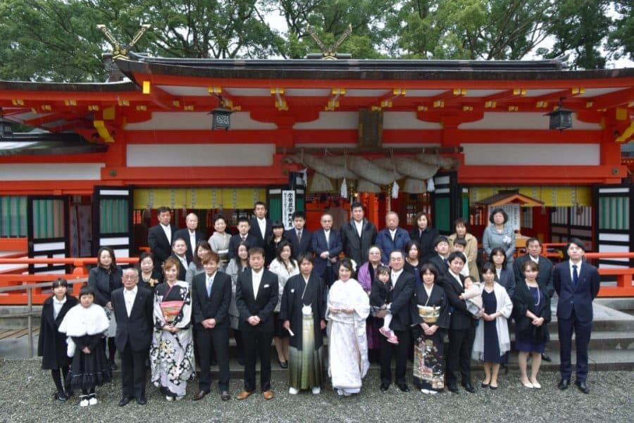 熊野速玉大社の結婚式の花嫁