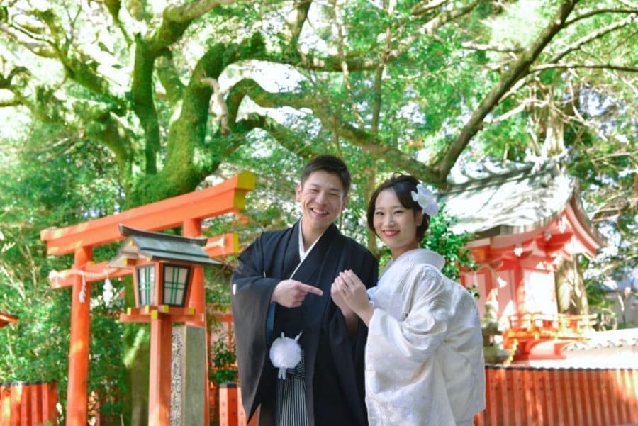 熊野速玉大社の神前結婚式の写真