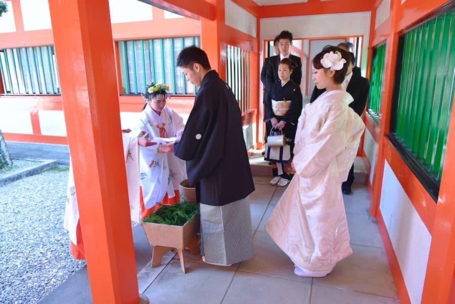 熊野速玉大社の神前結婚式の写真