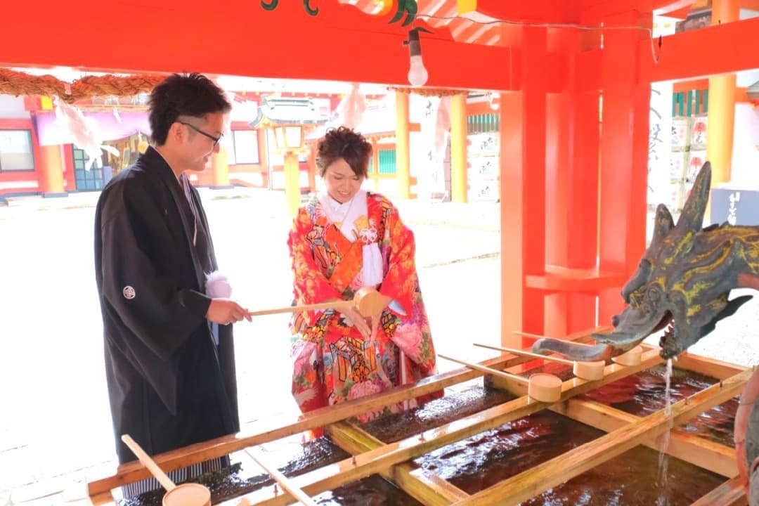 熊野速玉大社で神前結婚式の写真