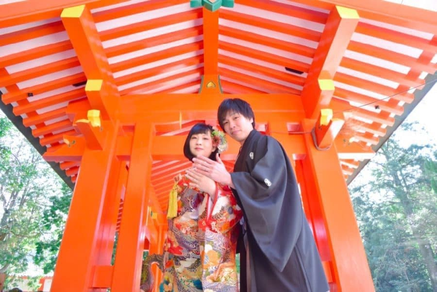 熊野速玉大社の神前結婚式の写真