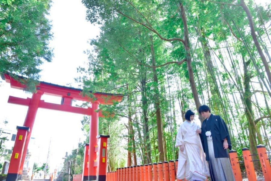 熊野速玉大社の神前結婚式の写真