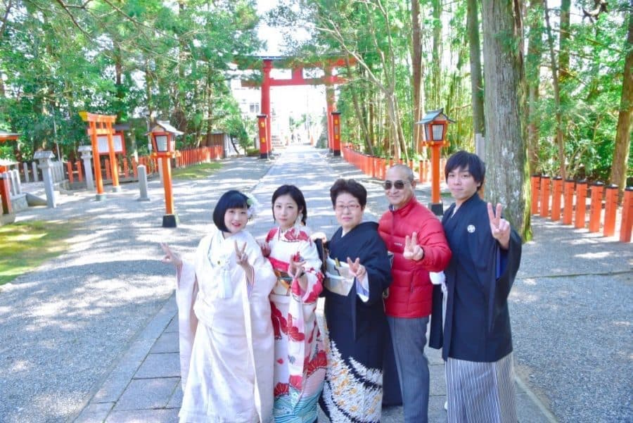 熊野速玉大社の神前結婚式の写真