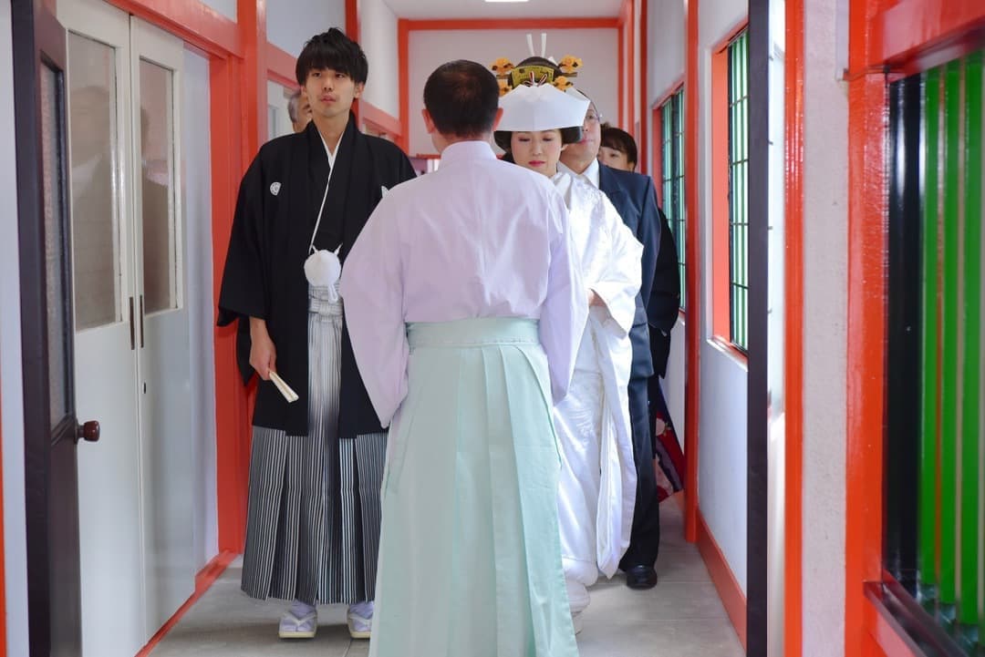 熊野速玉大社で神前結婚式の写真