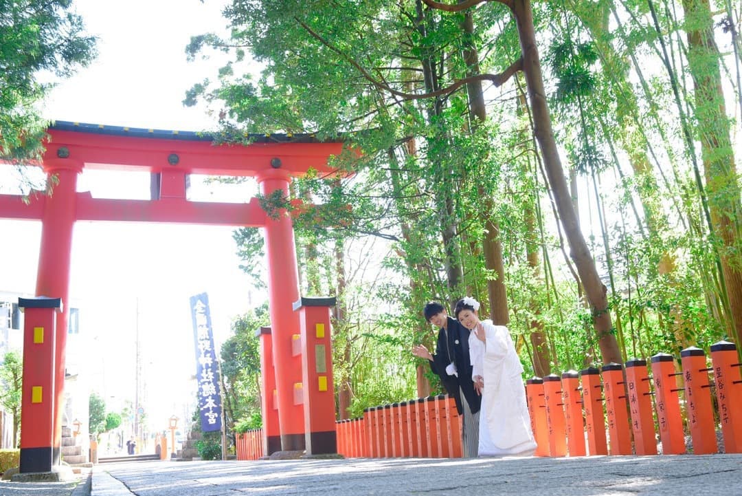 熊野速玉大社で神前結婚式の写真