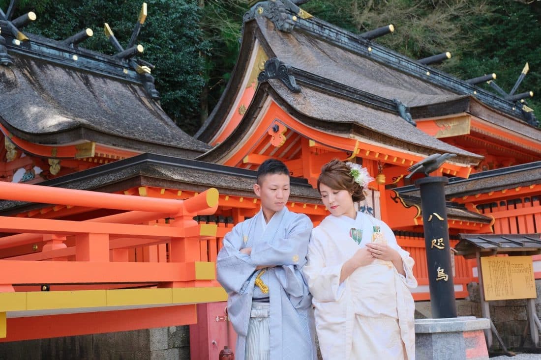 白無垢洋髪の結婚式