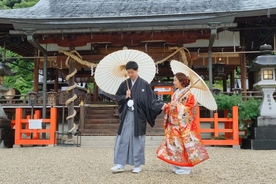 龍田大社の結婚式の写真