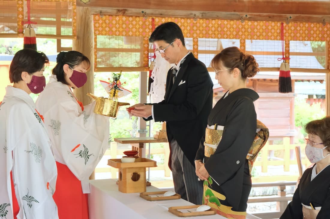 龍田大社の結婚式の写真