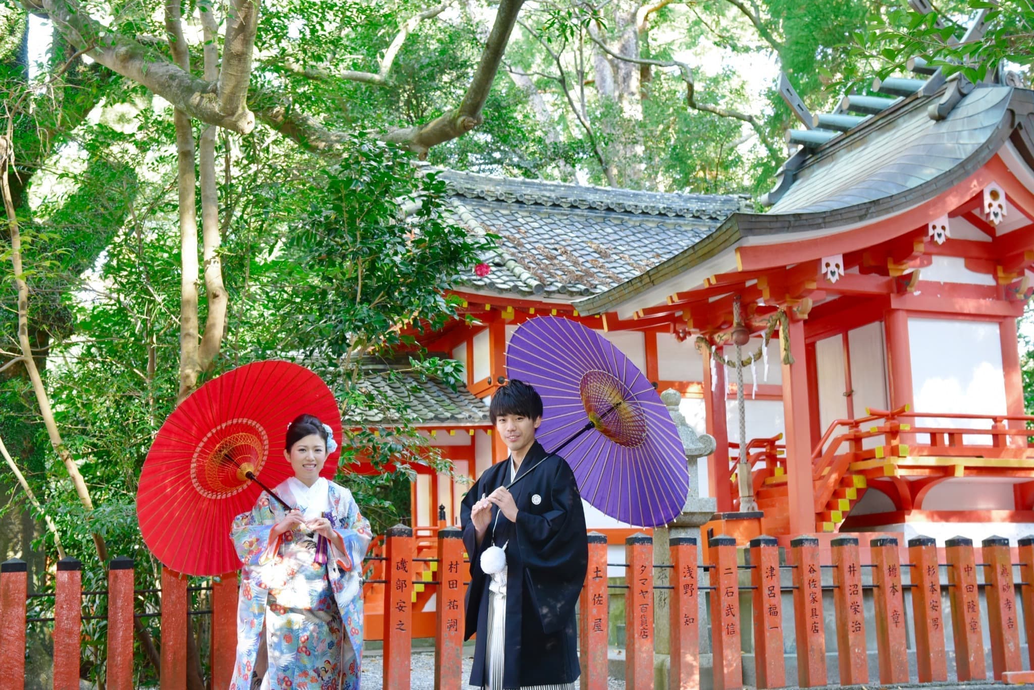 熊野速玉大社で神前結婚式の写真