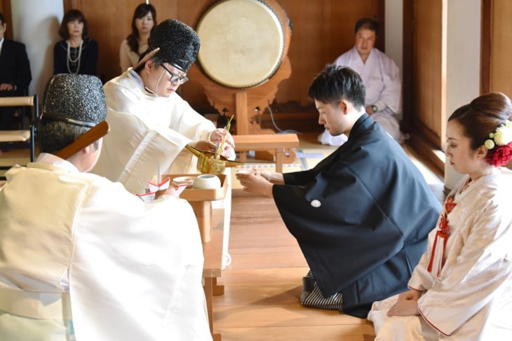 自然社本宮の結婚式の白無垢花嫁