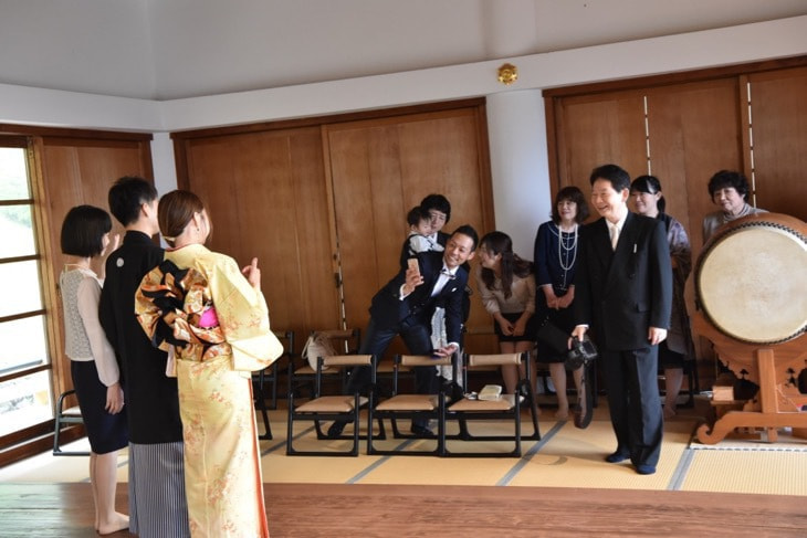 自然社本宮の結婚式の白無垢花嫁