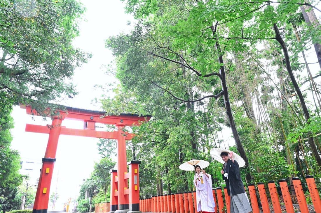 熊野速玉大社の神前結婚式の写真