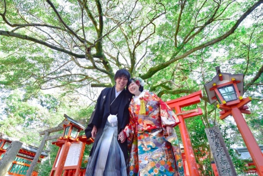 熊野速玉大社の神前結婚式の写真