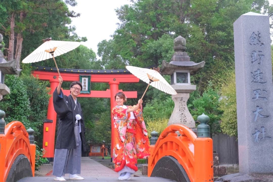 熊野速玉大社で神前結婚式の写真