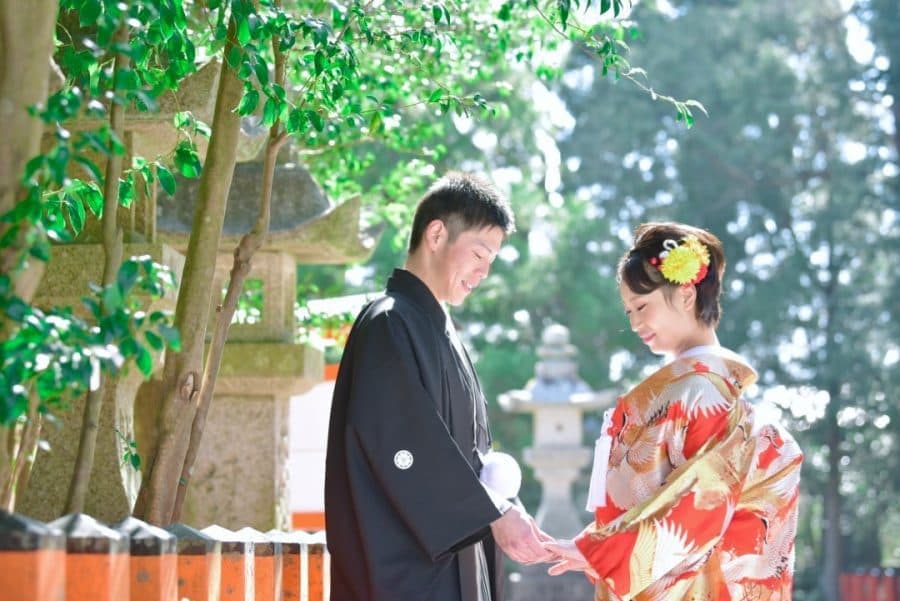 熊野速玉大社の神前結婚式の写真