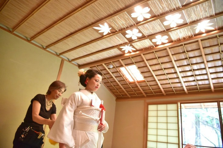 上賀茂神社での神前結婚式の写真