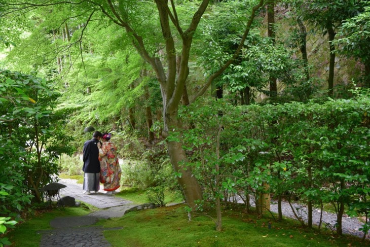 上賀茂神社での神前結婚式の写真