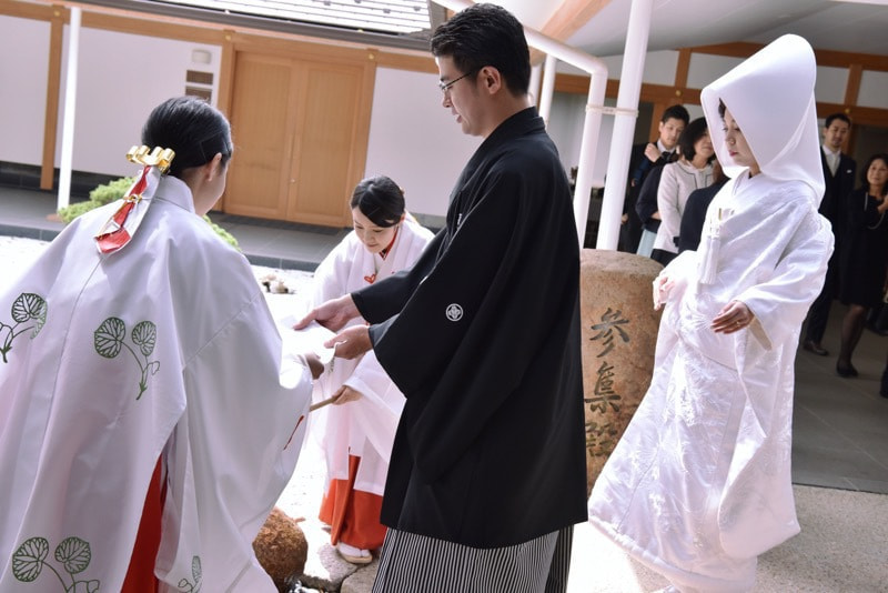 上賀茂神社の白無垢の花嫁さん