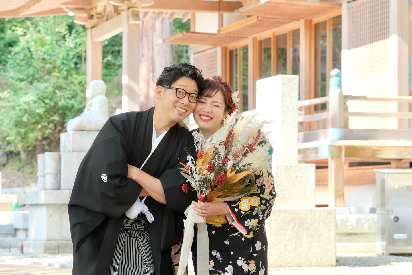 長谷寺で白無垢で結婚式の花嫁