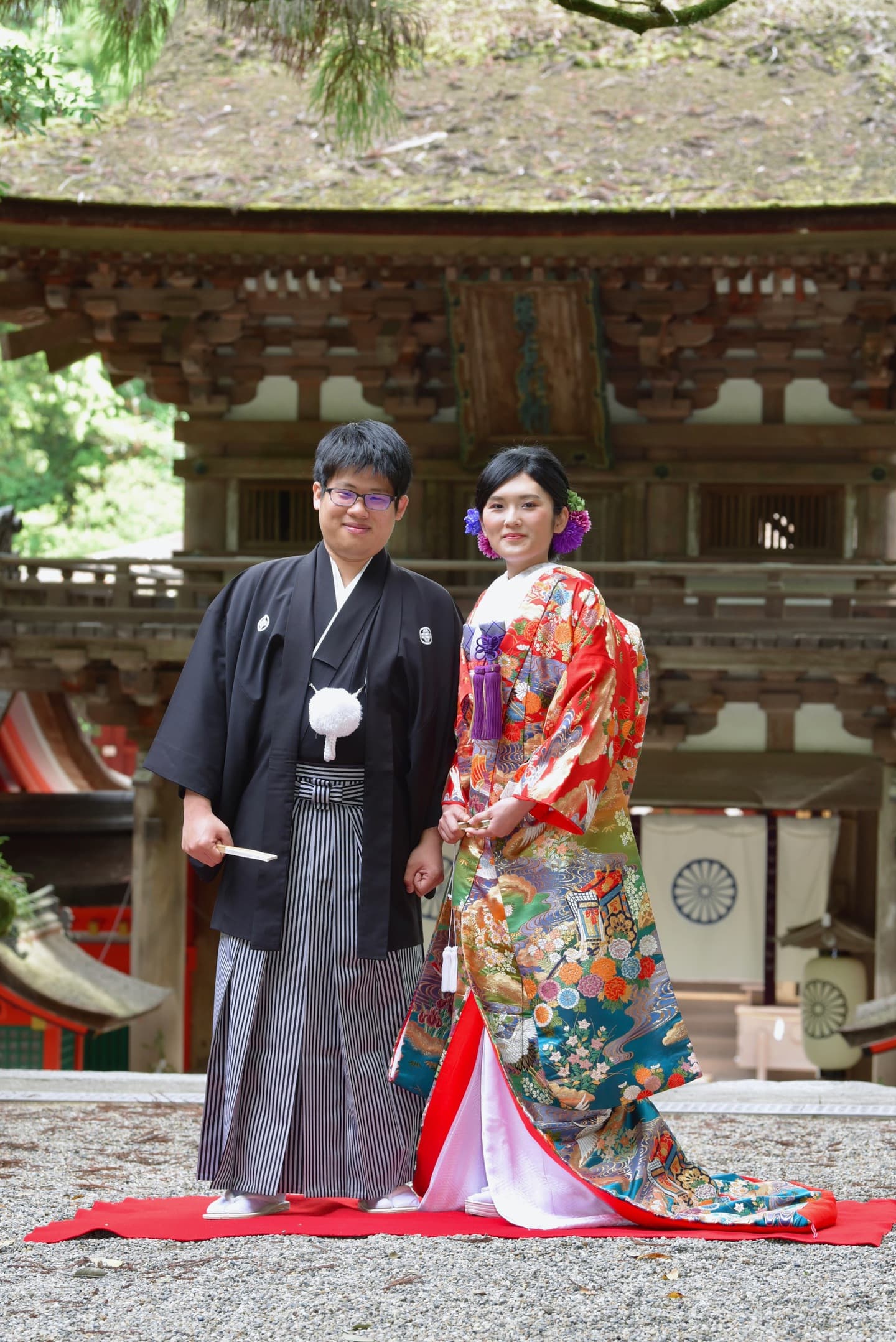奈良の石上神宮での結婚式