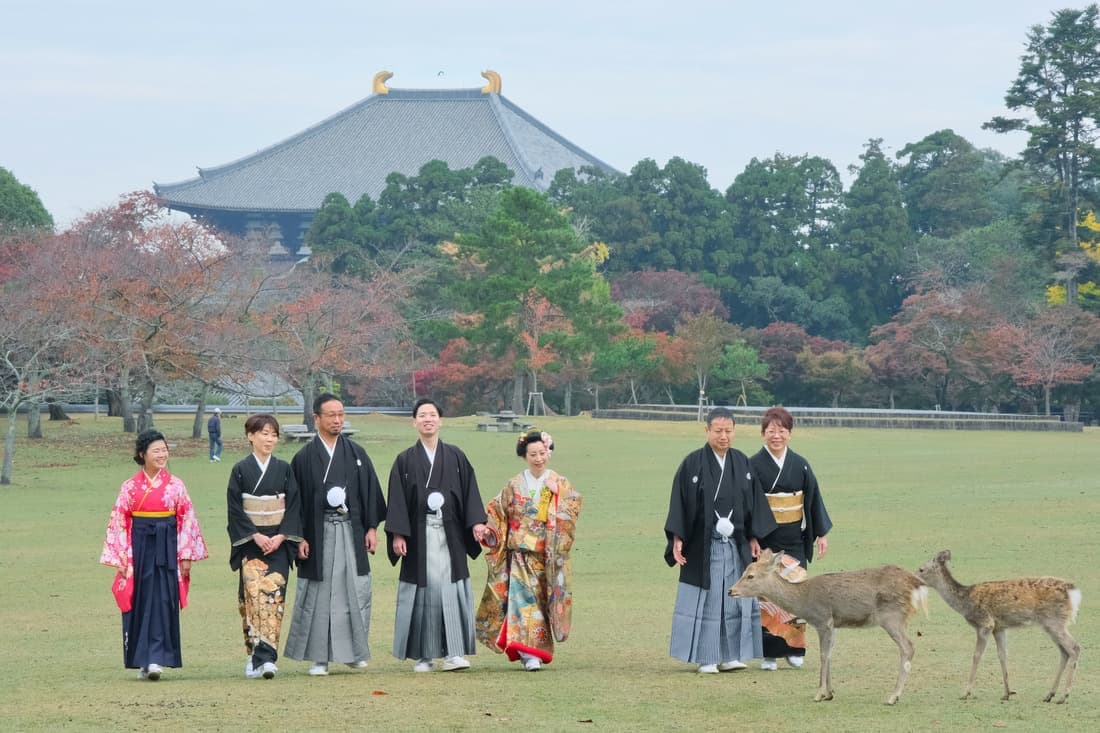 春日大社の結婚式の写真