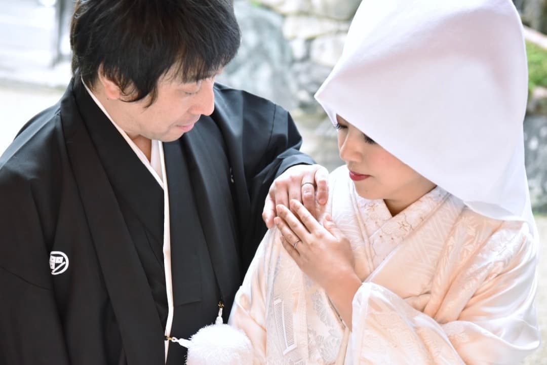 春日大社の結婚式の写真