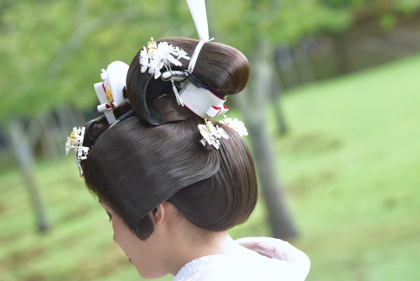 春日大社の結婚式の花嫁