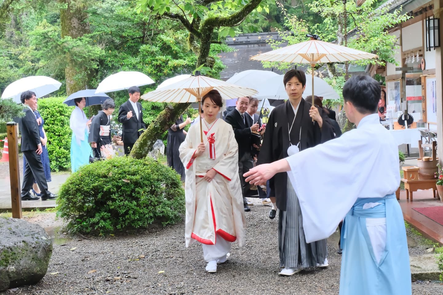 熊野本宮大社での結婚式の写真