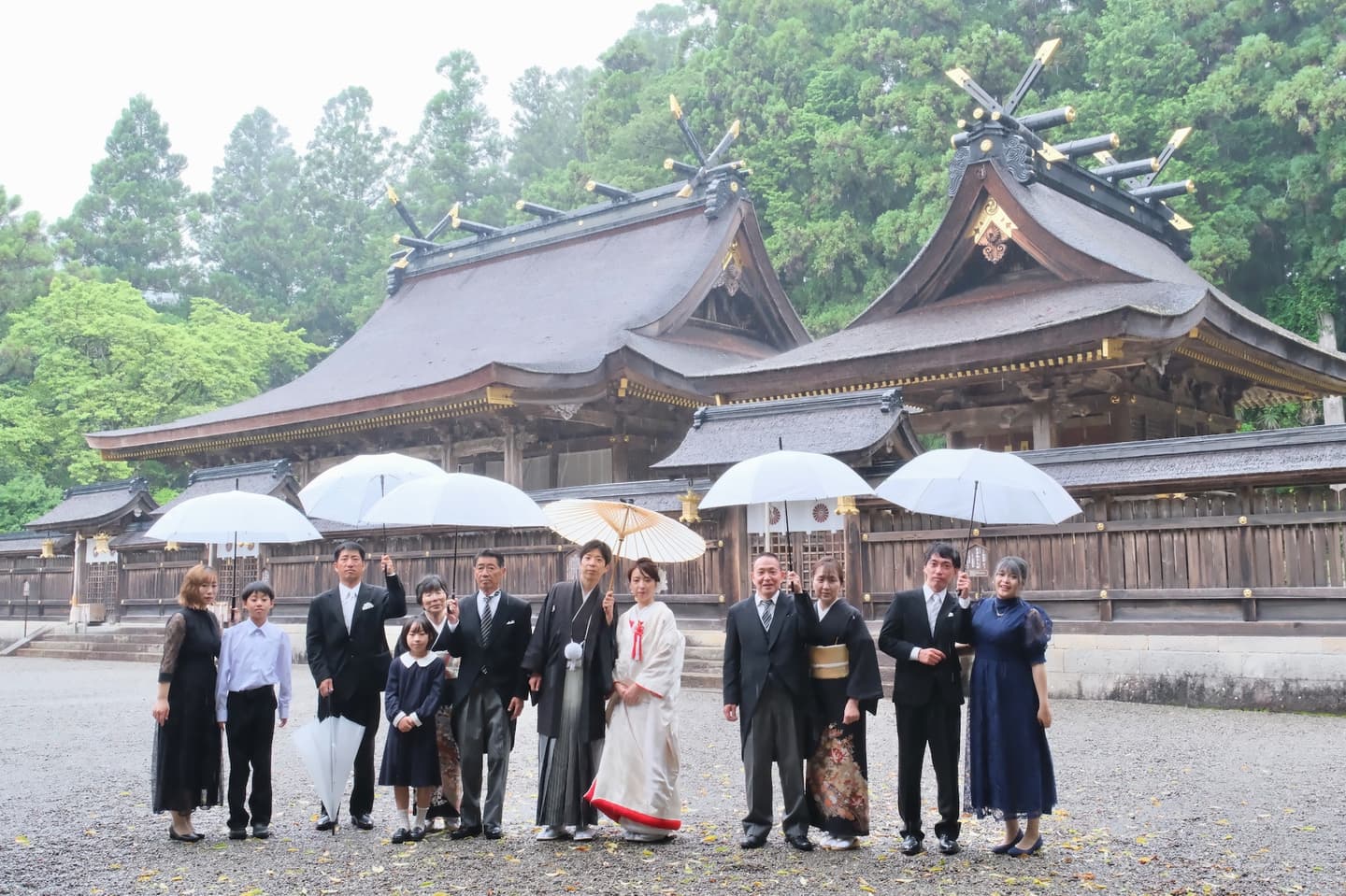 熊野本宮大社での結婚式の写真